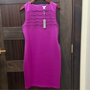 Spense Vibrant Pink Sleeveless Mini Dress